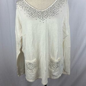 Caroline biss sweater and matching scarf